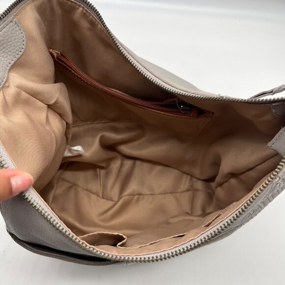 The Sak Gray Leather Sequoia Shoulder Bag - Picture 10 of 10